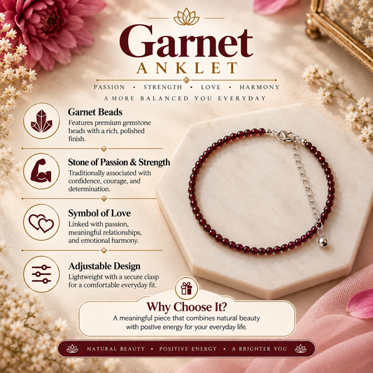 Garnet Anklet