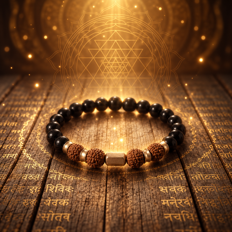 Karungali Rudraksha Bracelet