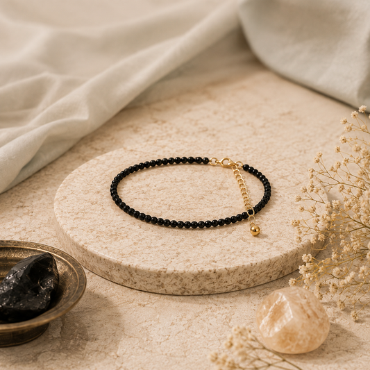 Black Obsidian Anklet