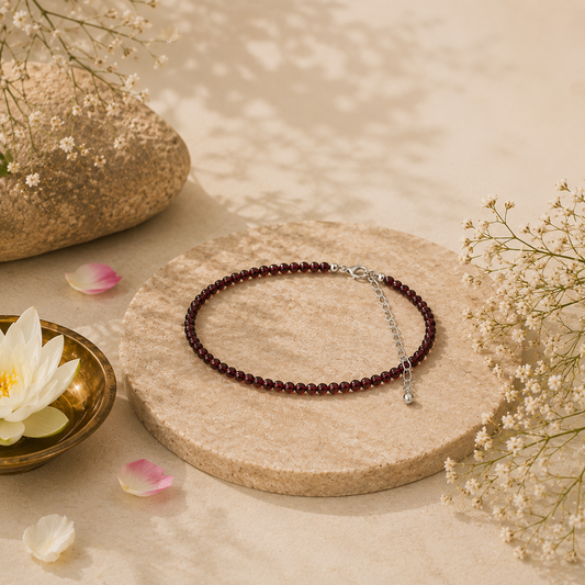 Garnet Anklet