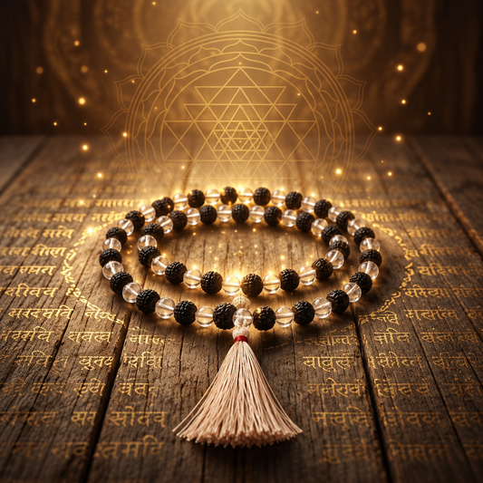 Rudraksha Sphatik Mala